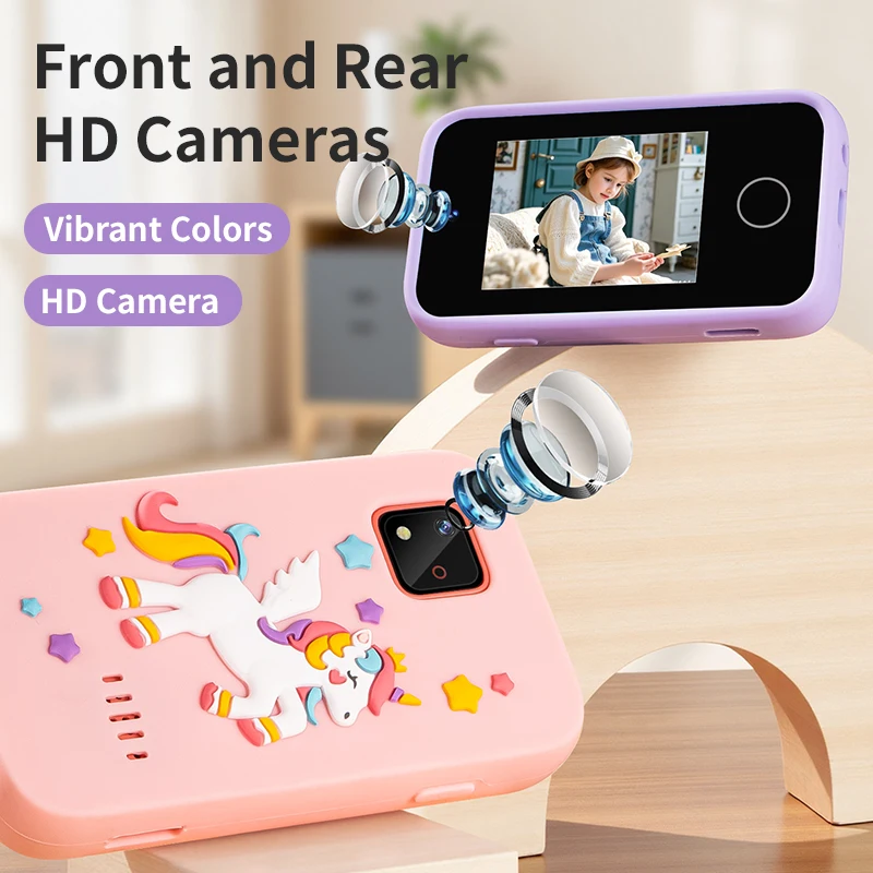 Kids Education Phone - Kids Smart Phone Camera Toy 2.4in