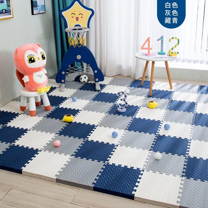 Kids Education Rug - 12pcs Foam Baby Play Mat Puzzle