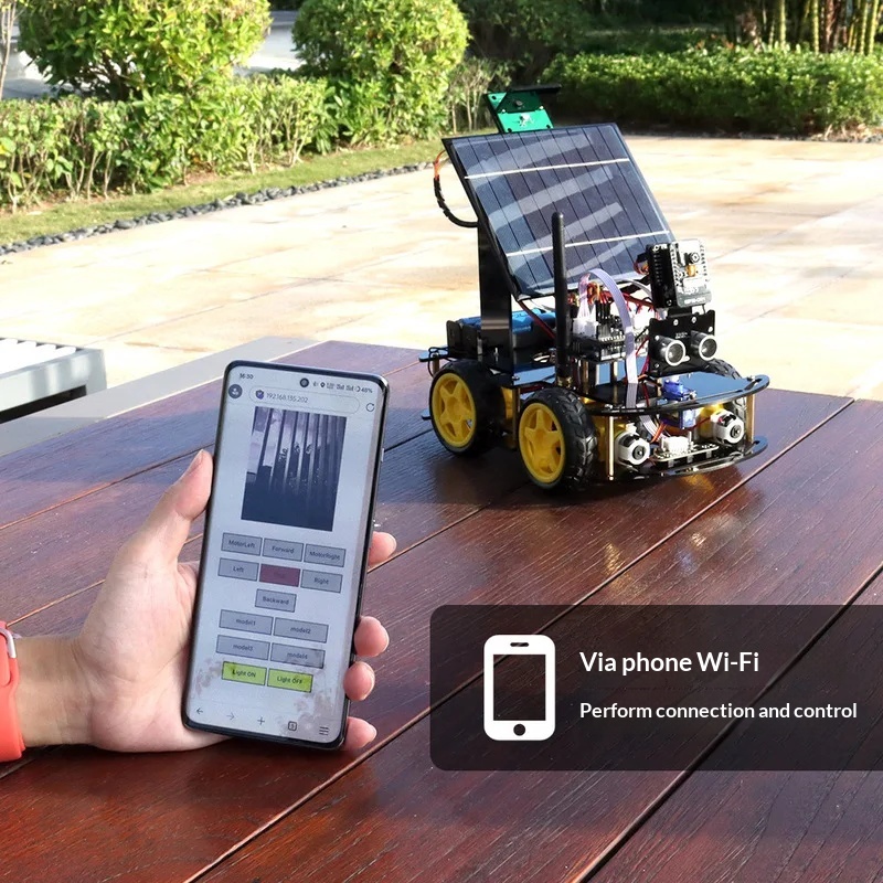 Coding Robot Toy - Solar Powered ESP32 CAM Programmable Robot