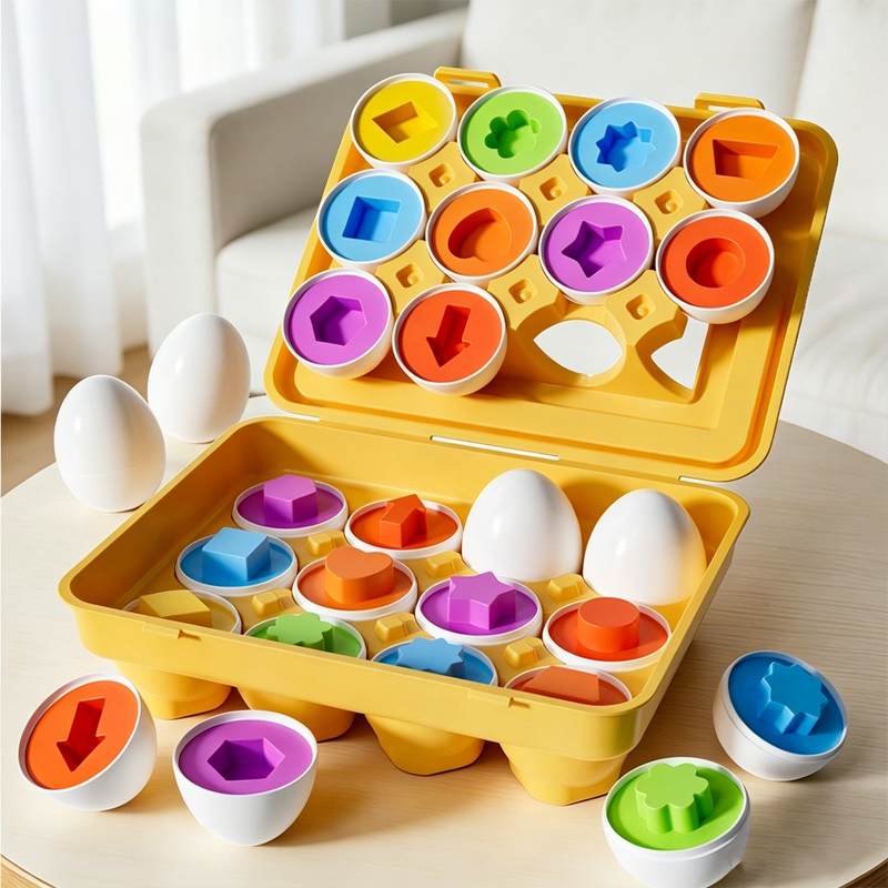 Montessori Shelf Toy - Montessori Games Baby Toy Smart Egg