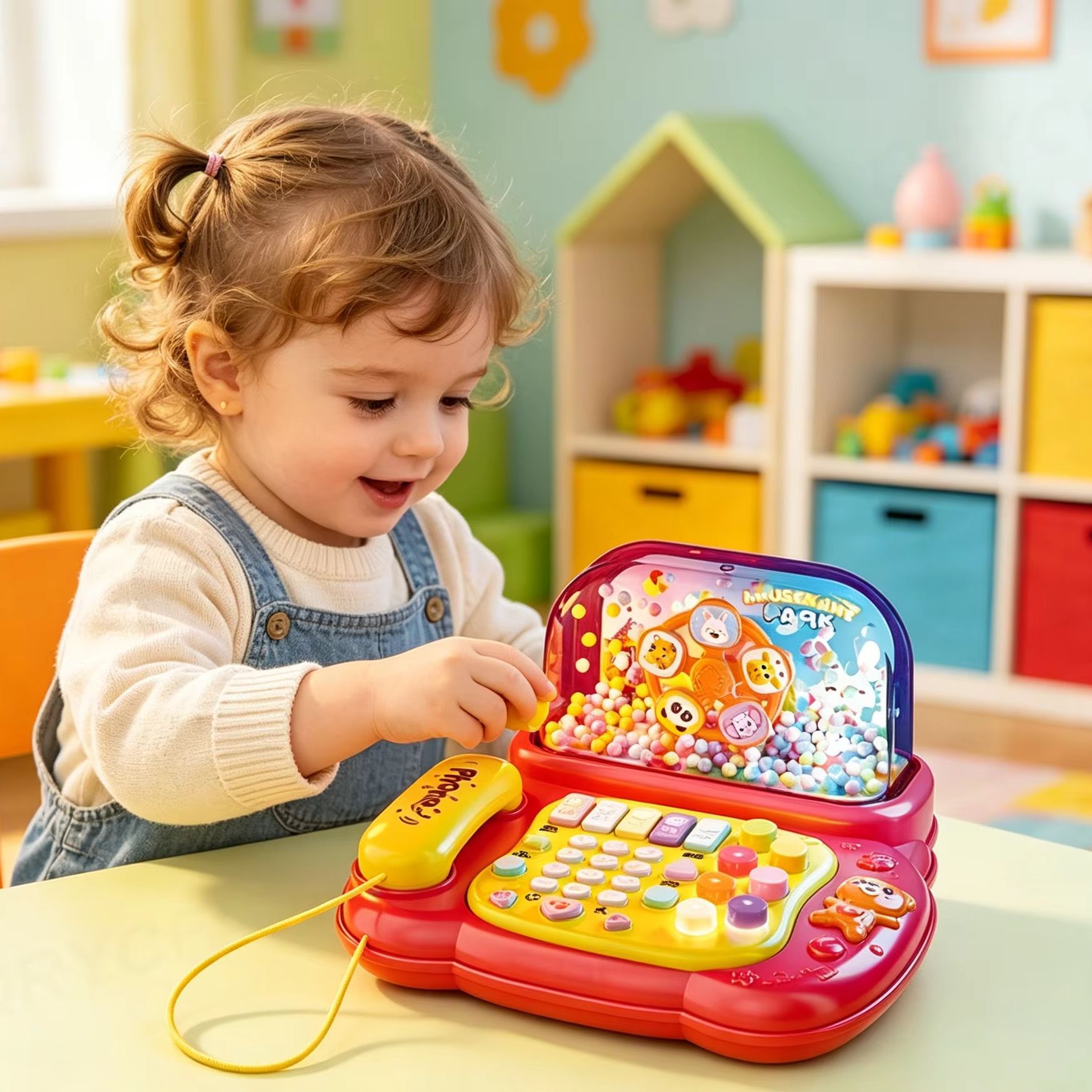 Kids Education Phone - Kids Cartoon Simulation Telephone Toys Piano