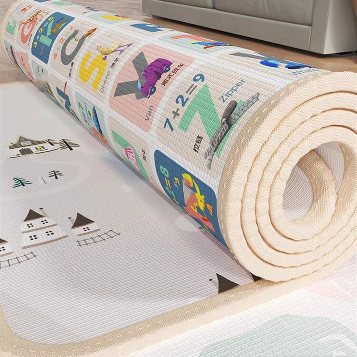 Kids Education Rug - Cartoon Baby Play Mat 5 sizes