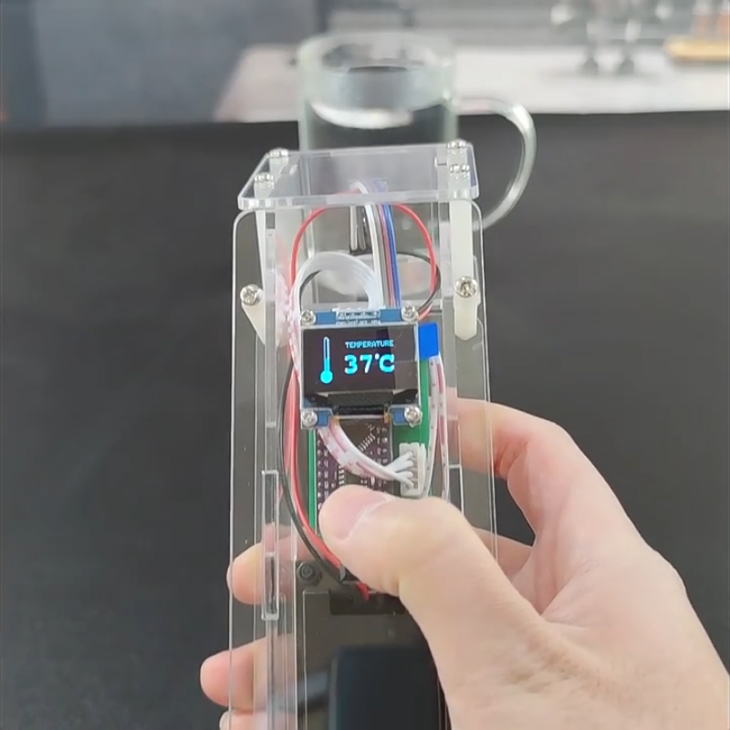 Coding Robot Toy - Acrylic Forehead Thermometer with OLED Temperature