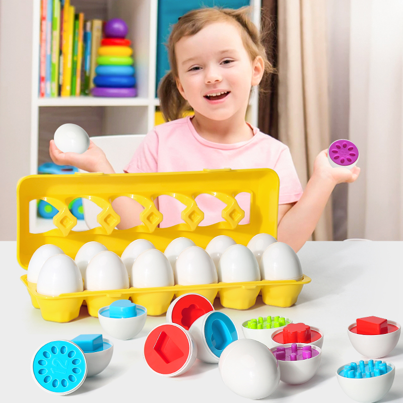Montessori Shelf Toy - Eggs Screws 3D Puzzle Montessori Learning