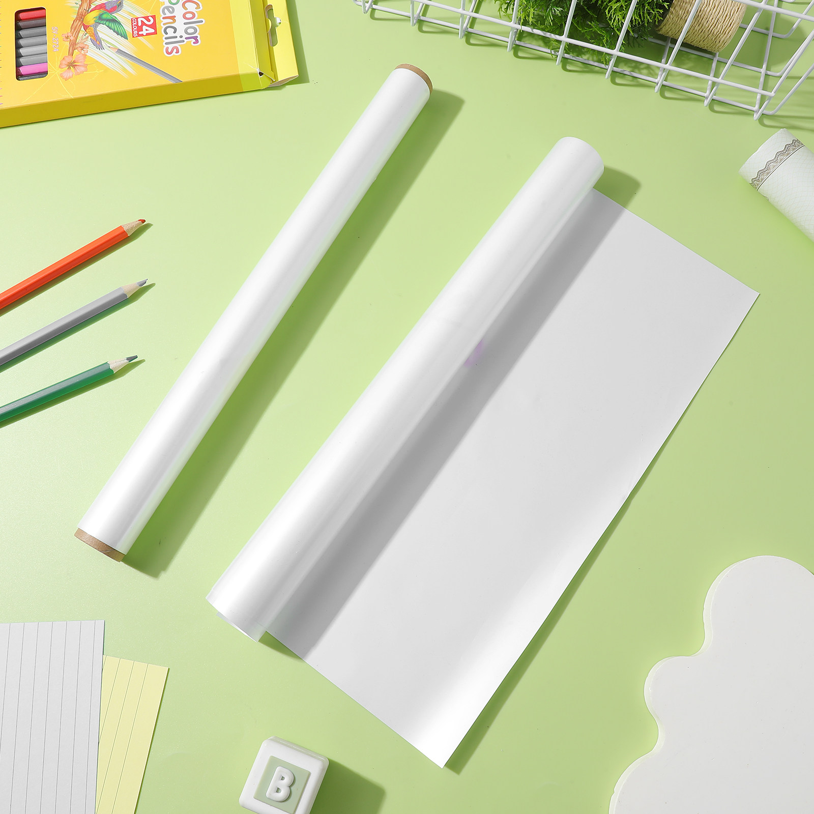 Kids Education Film - 4Pcs Removable Whiteboard Sticker Dry Erase