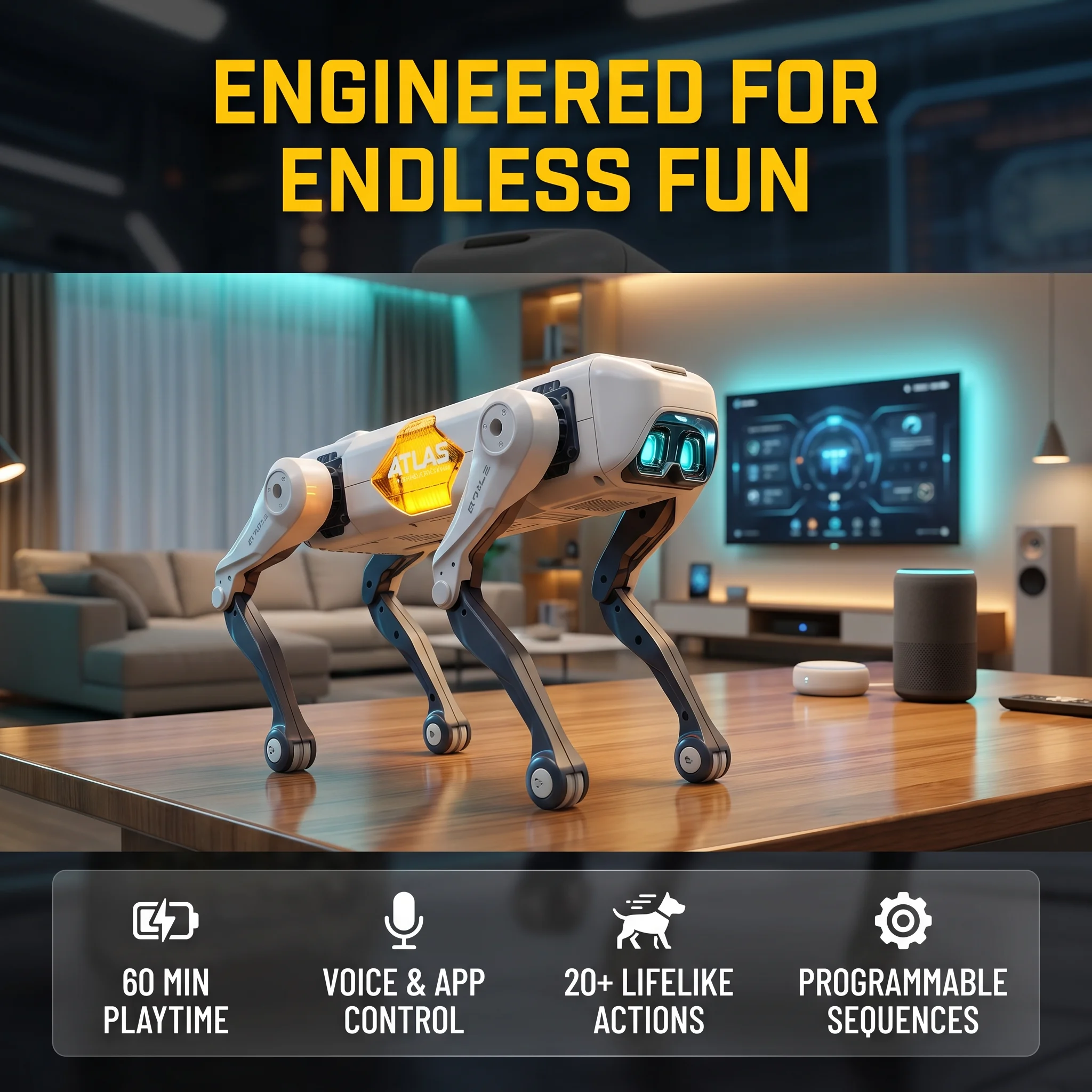 Kids Education Program - AI Smart Robot Dog, Voice &