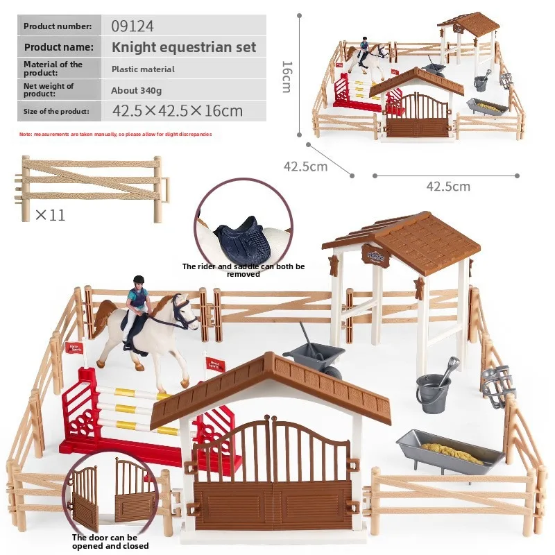 Kids Education Classes - Farm Stable House Model Action Figures