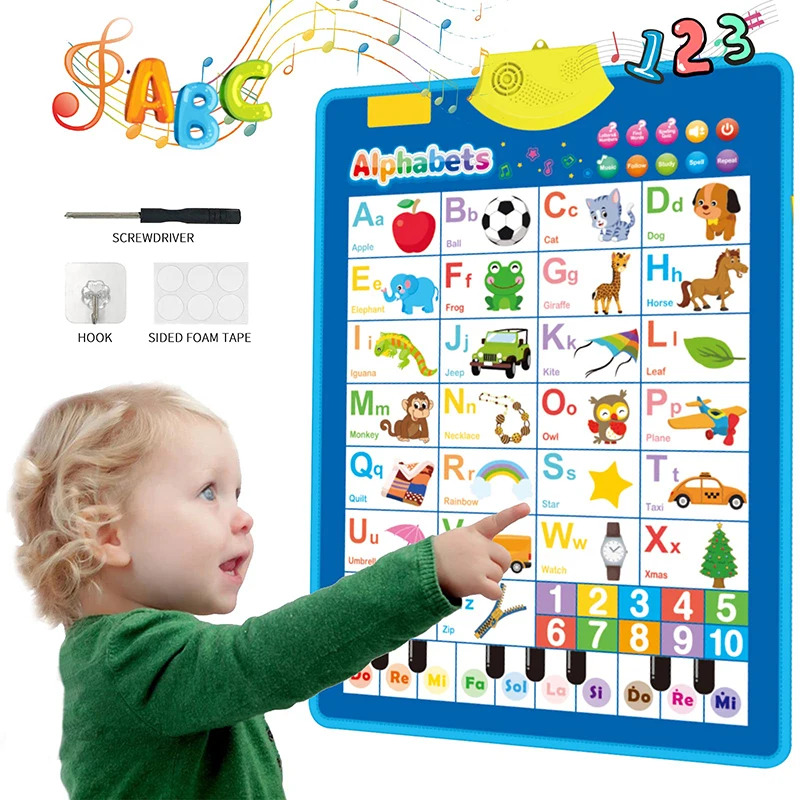 Kids Educational Poster - Electronic English Alphabet Wall Chart Talking
