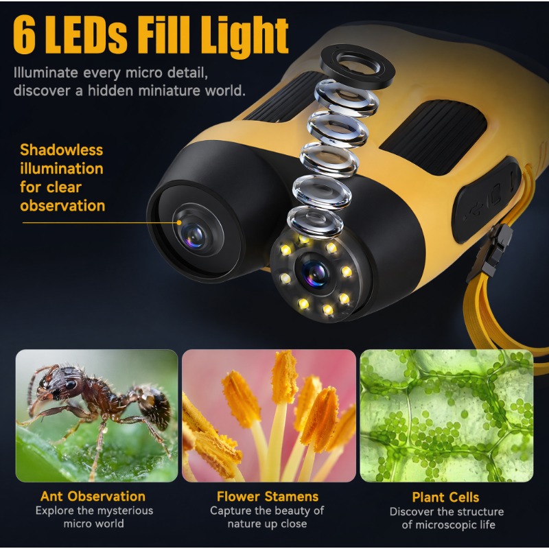 4K 1000X Microscope Camera Dig - Kids Education News ulasan dan harga