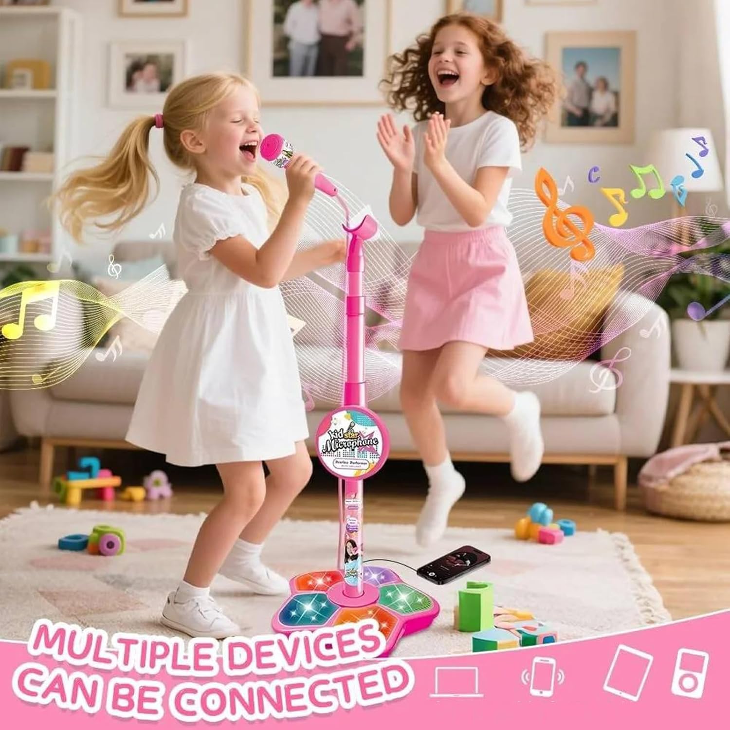 Kids Microphone Stand Toy Port - Kids Education Phone ulasan dan harga