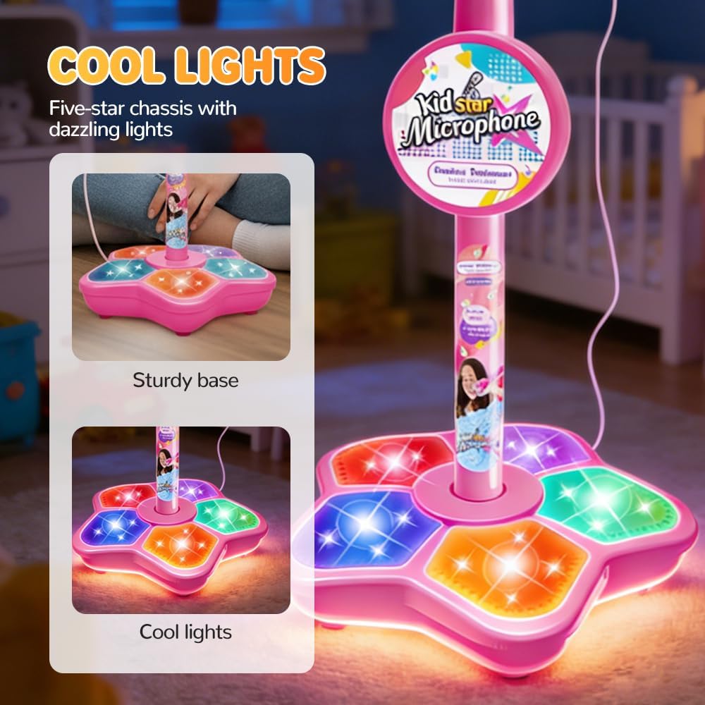 Kids Microphone Stand Toy Port - Kids Education Phone ulasan dan harga