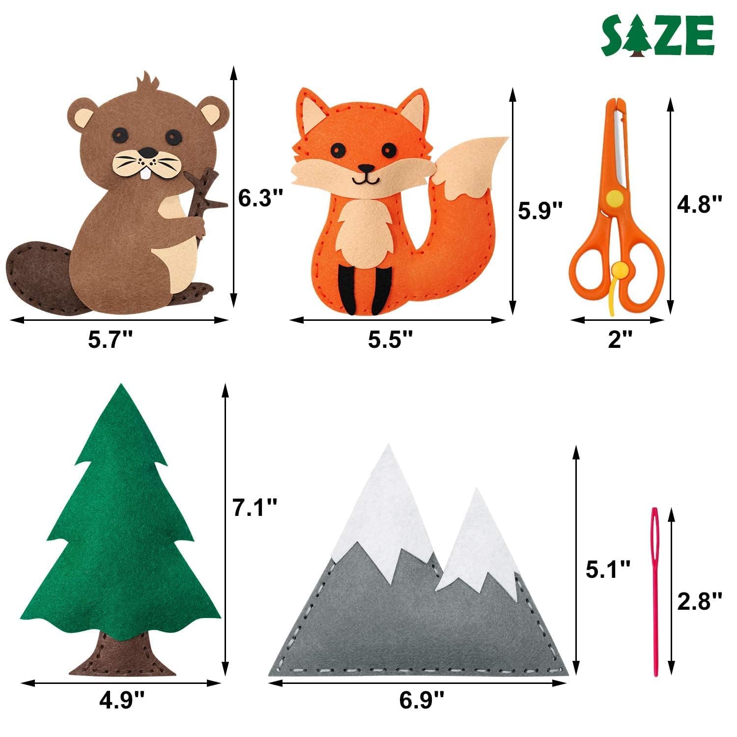 Sewing Kit for Kids Woodland A - Kids Education Classes ulasan dan harga