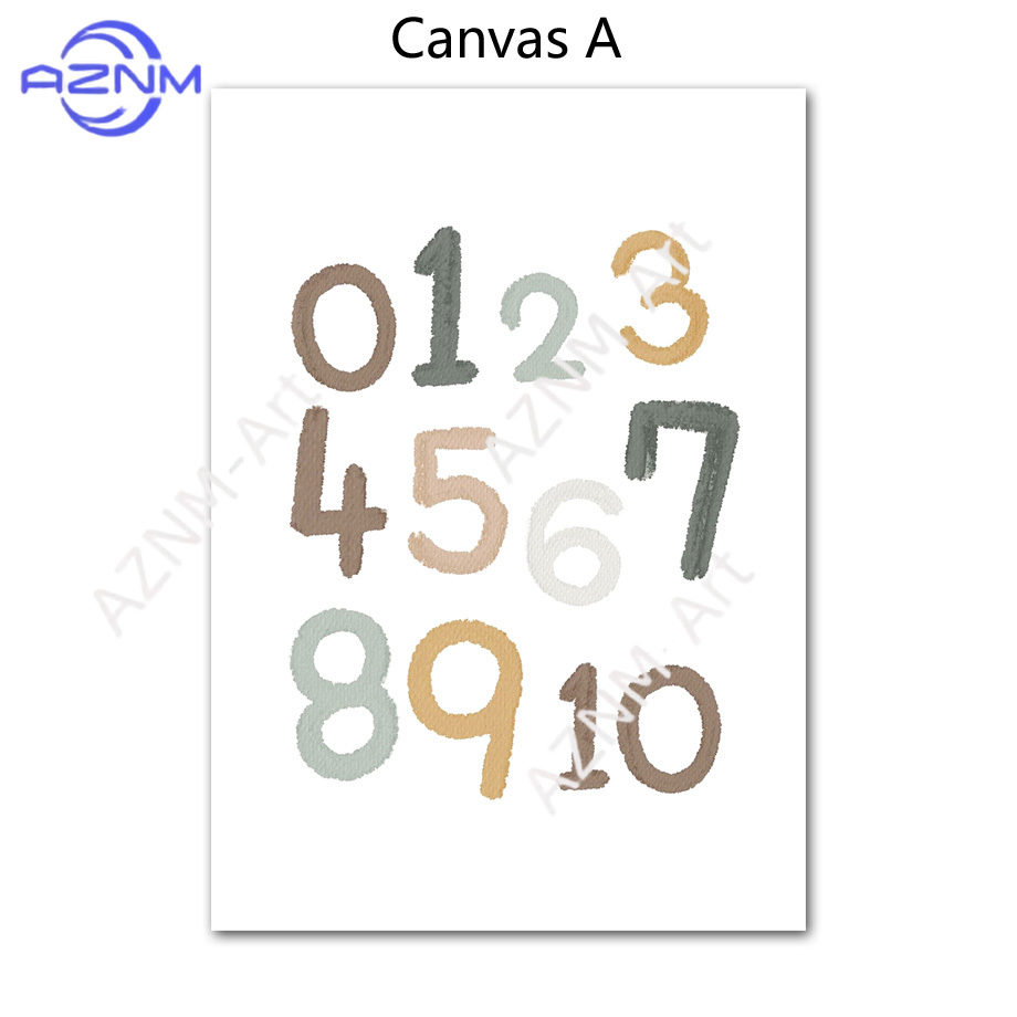 1/2pcs Education Learning Numb - Kids Educational Poster ulasan dan harga