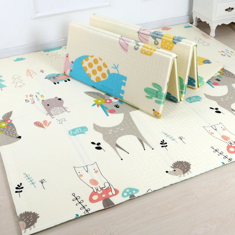 200*180cm  Foldable Cartoon Ba - Kids Education Rug ulasan dan harga
