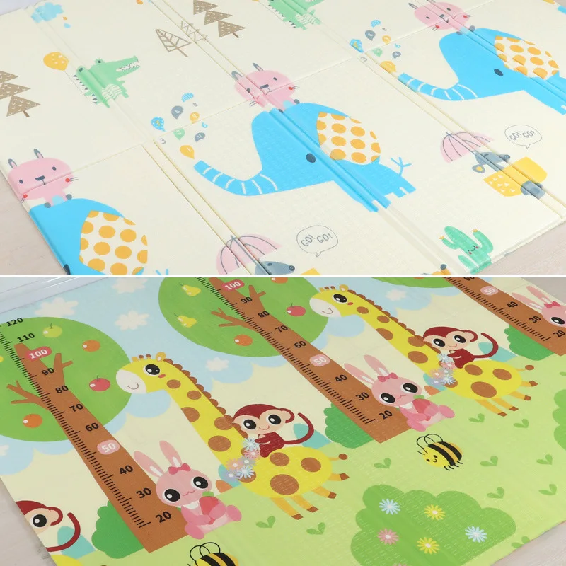 200*180cm  Foldable Cartoon Ba - Kids Education Rug ulasan dan harga