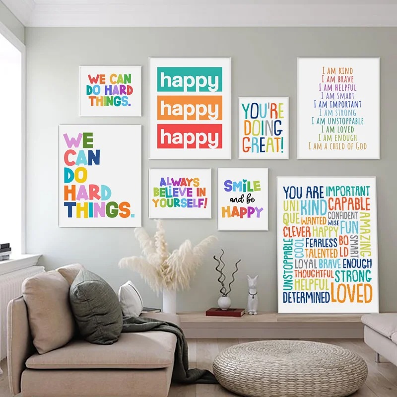 Positive Kid Classroom Wall Pi - Kids Education Motivation ulasan dan harga