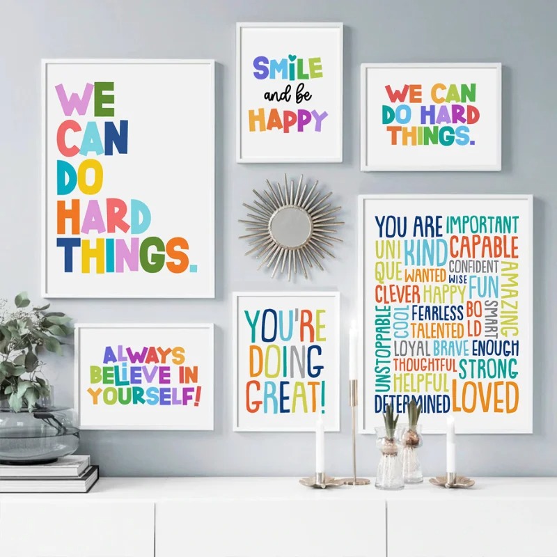 Positive Kid Classroom Wall Pi - Kids Education Motivation ulasan dan harga