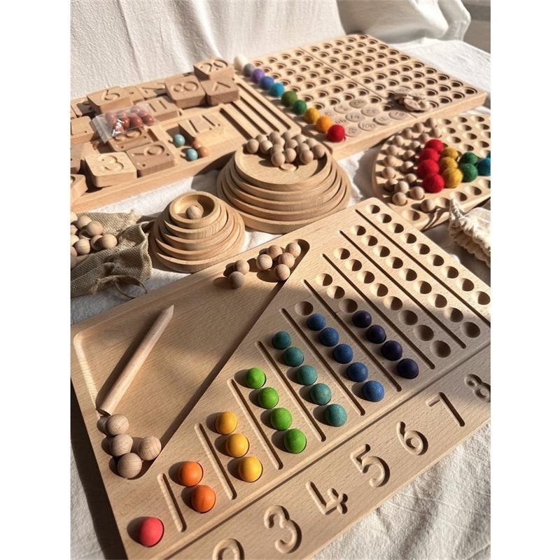 Montessori Sensory Wooden Toys - Montessori Shelf Toy ulasan dan harga
