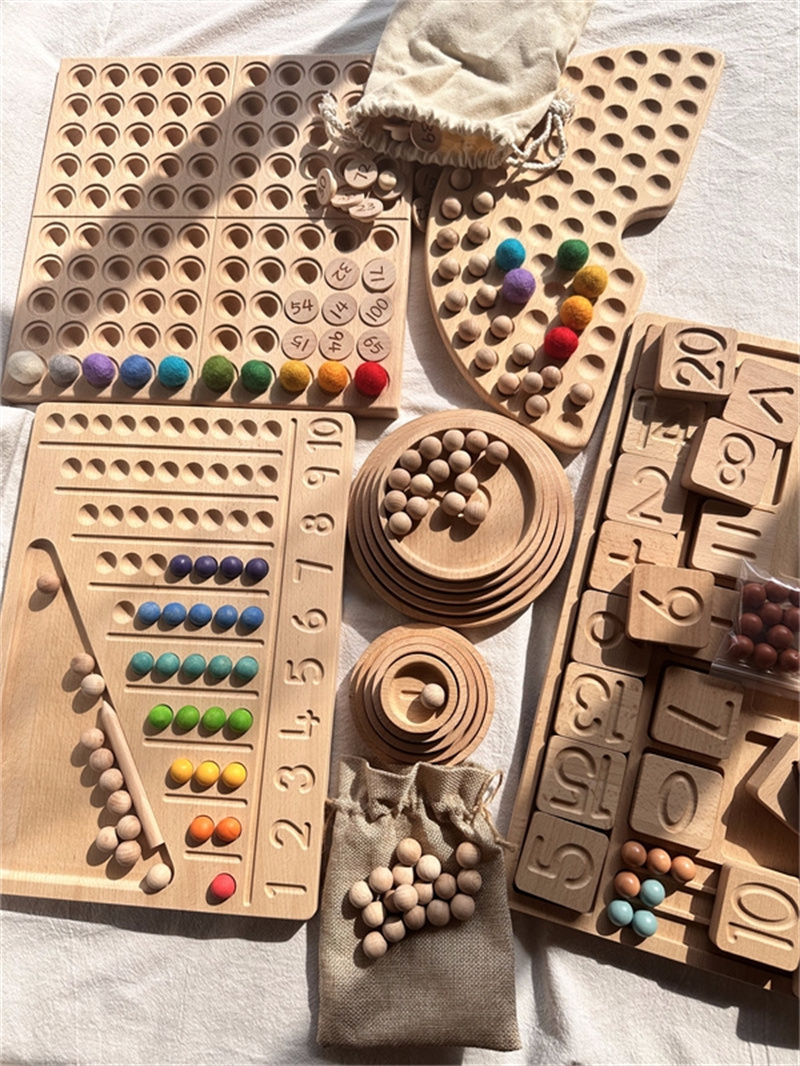 Montessori Sensory Wooden Toys - Montessori Shelf Toy ulasan dan harga