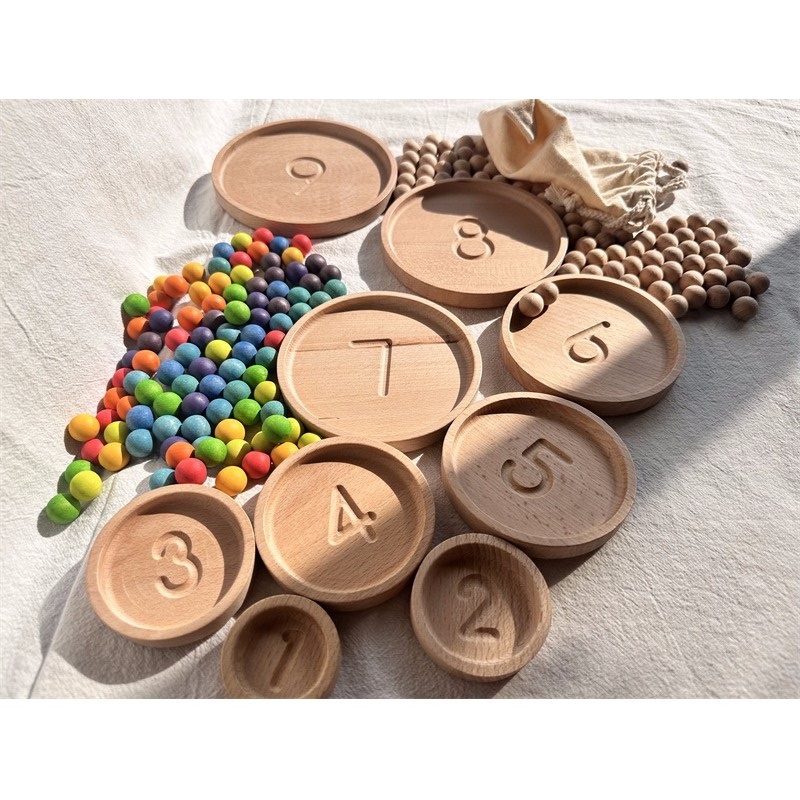 Montessori Sensory Wooden Toys - Montessori Shelf Toy ulasan dan harga