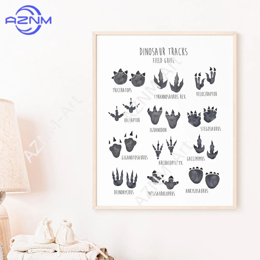 1/3PCS ，The cartoon dinosaur s - Kids Educational Poster ulasan dan harga