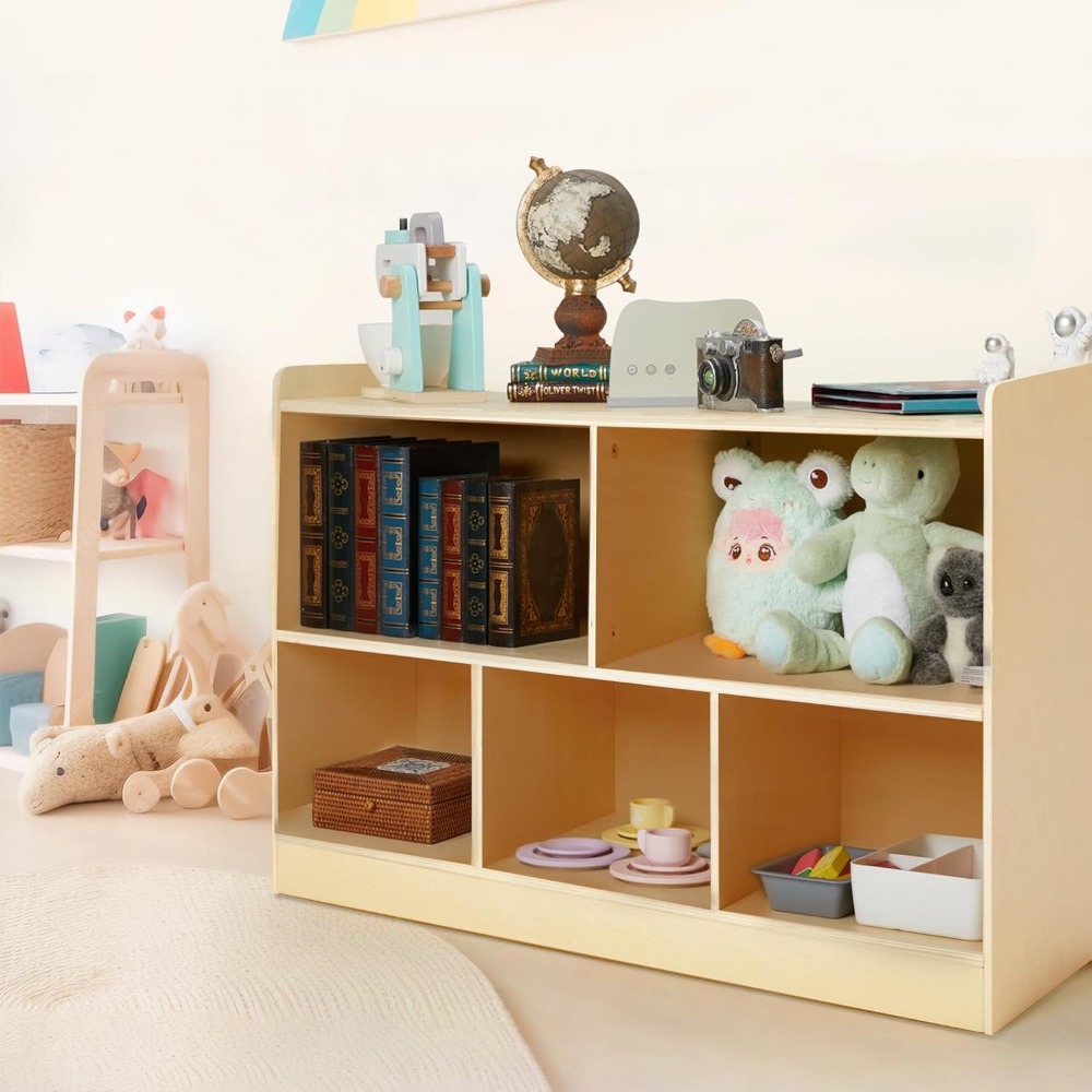 Montessori Wooden Toy Storage  - Montessori Shelf Toy ulasan dan harga