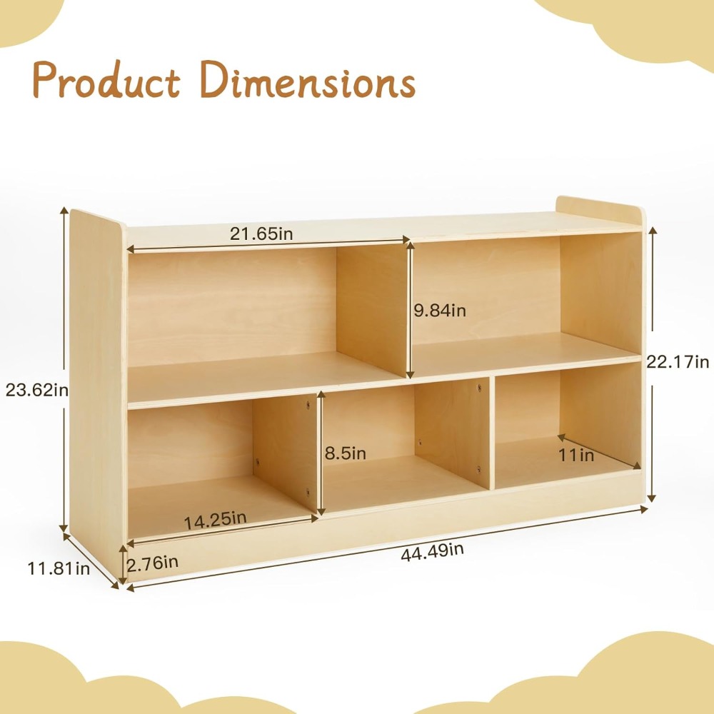 Montessori Wooden Toy Storage  - Montessori Shelf Toy ulasan dan harga