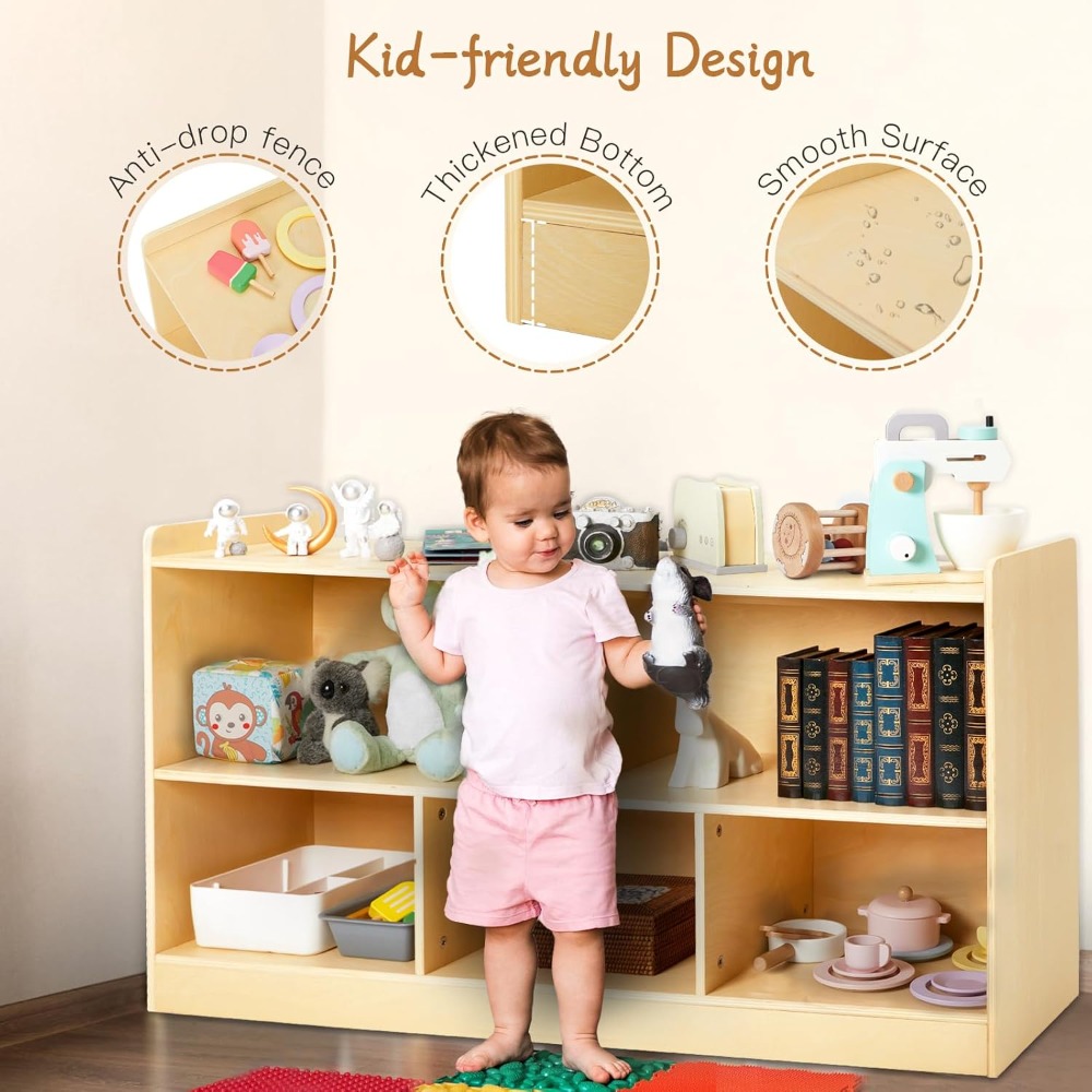 Montessori Wooden Toy Storage  - Montessori Shelf Toy ulasan dan harga
