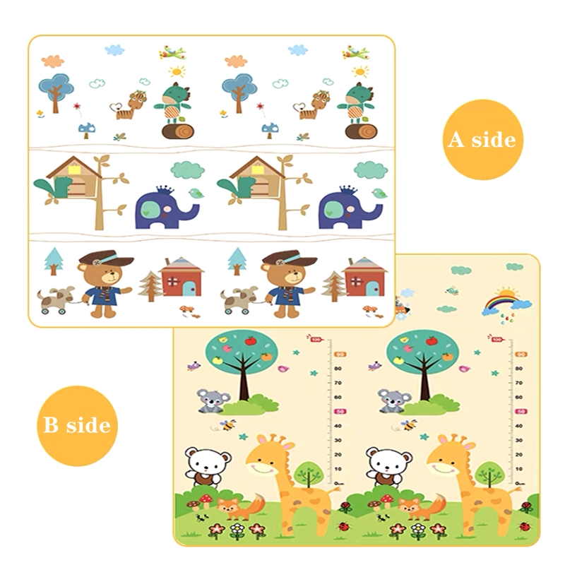 Double Sided Pattern Non-toxic - Kids Education Rug ulasan dan harga