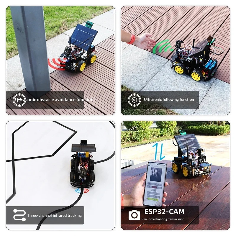 Solar Powered ESP32 CAM Progra - Coding Robot Toy ulasan dan harga