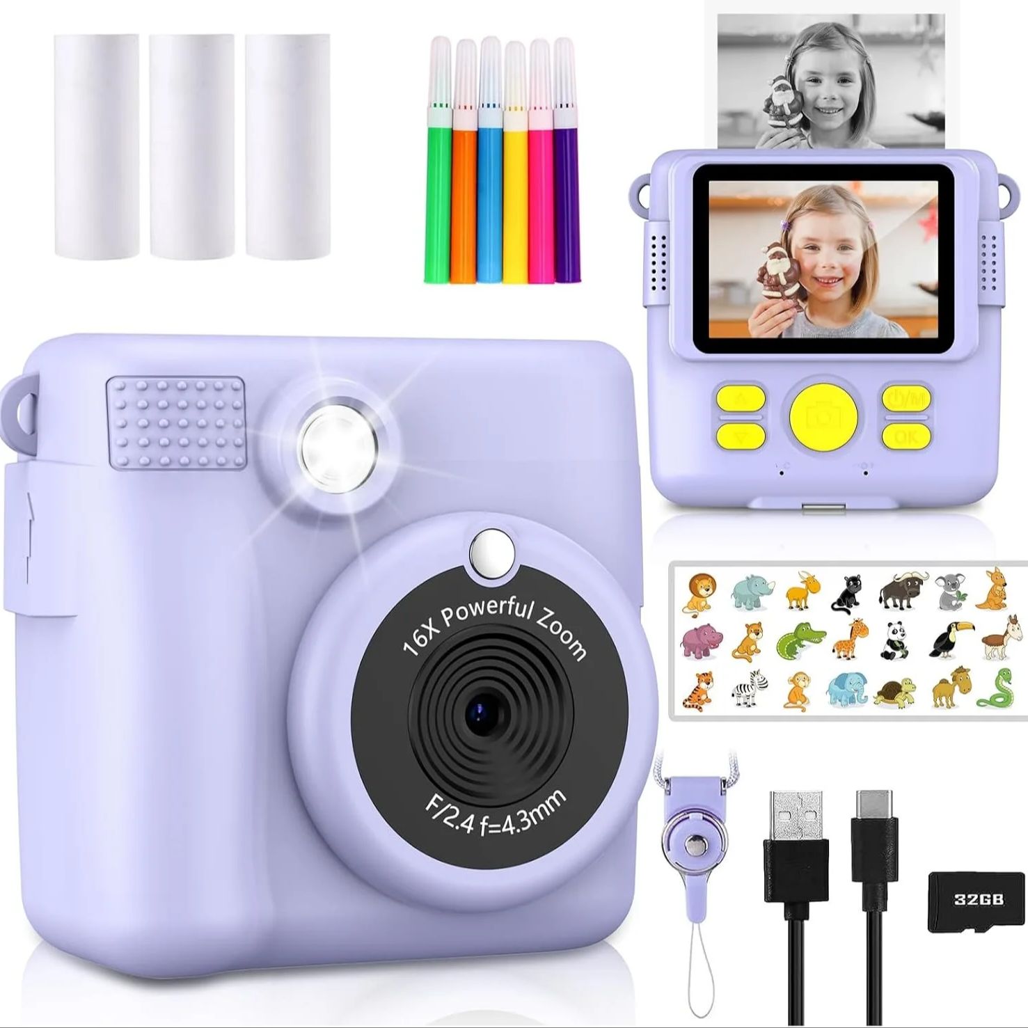 InstantPrint Camera for Kids C - Kids Education News ulasan dan harga