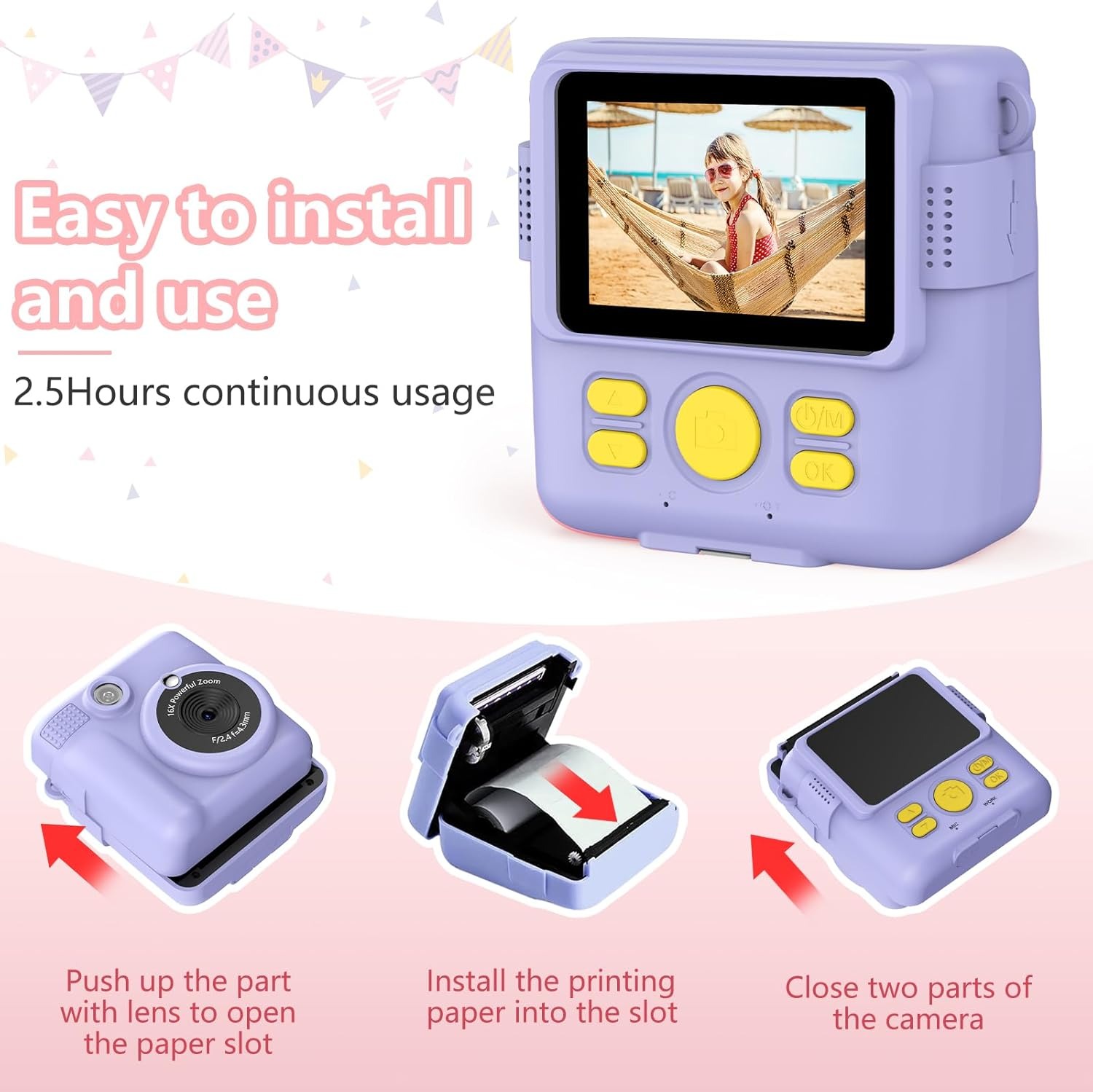 InstantPrint Camera for Kids C - Kids Education News ulasan dan harga