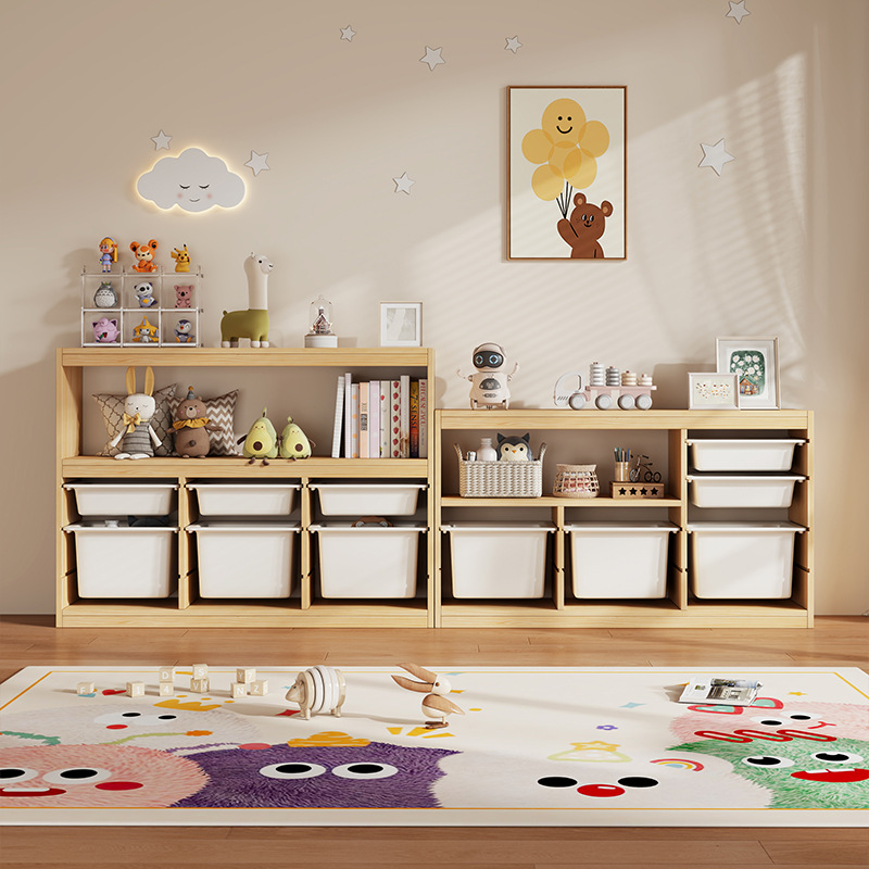 Toy cabinet Montessori childre - Montessori Shelf Toy ulasan dan harga