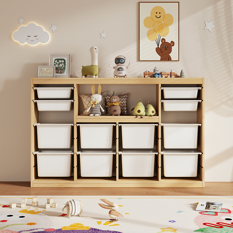 Toy cabinet Montessori childre - Montessori Shelf Toy ulasan dan harga