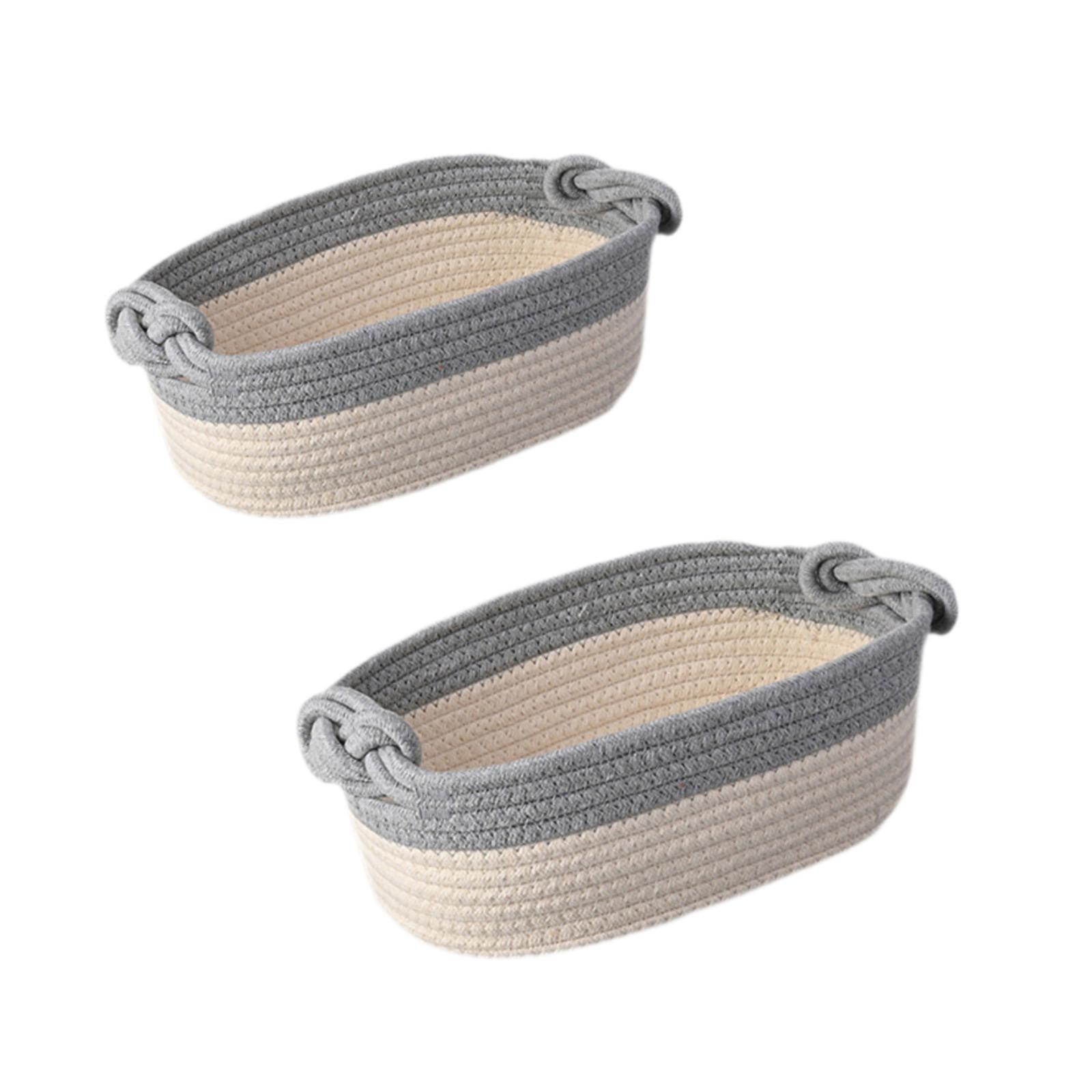 Cotton Rope Basket Storage Bas - Montessori Shelf Toy ulasan dan harga