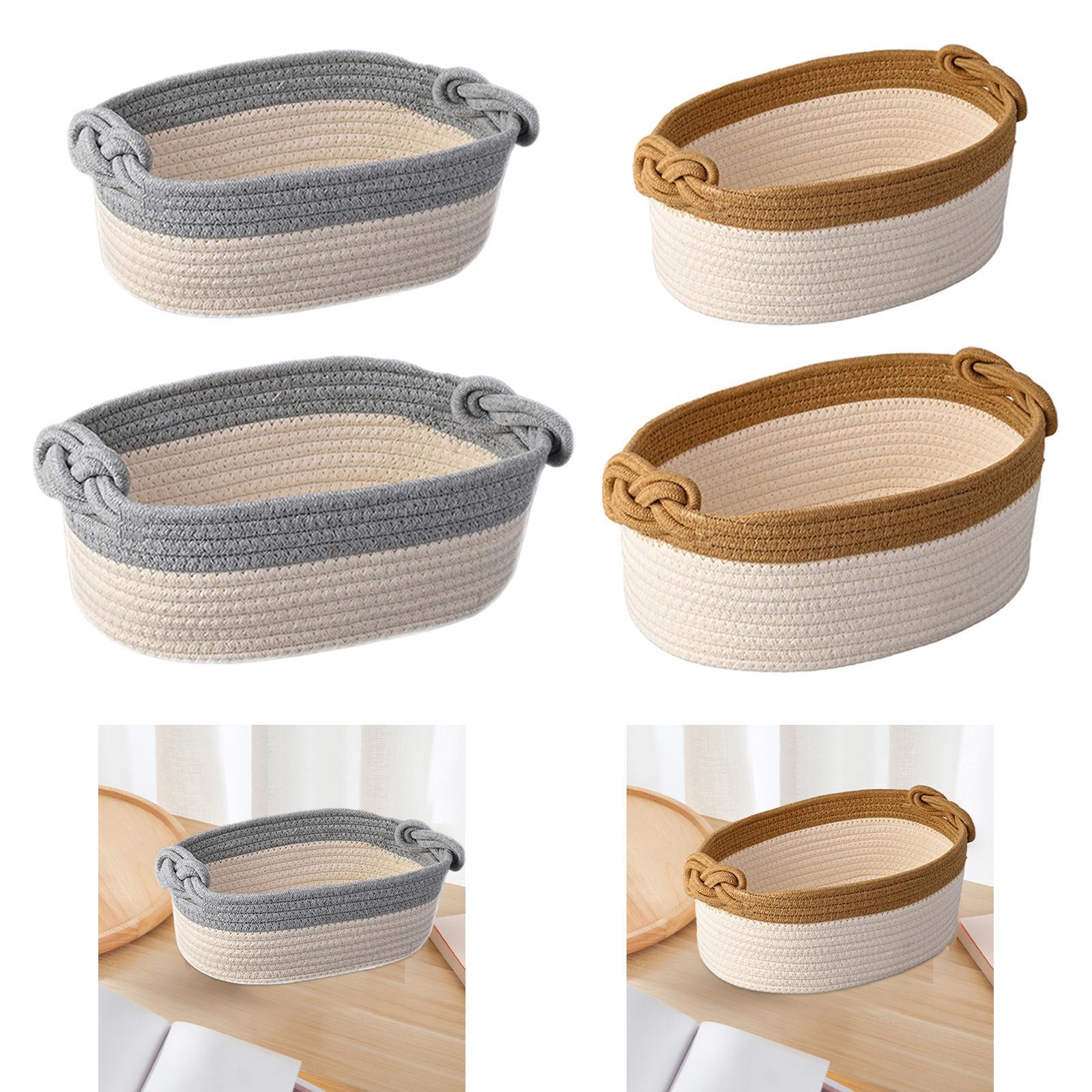 Cotton Rope Basket Storage Bas - Montessori Shelf Toy ulasan dan harga
