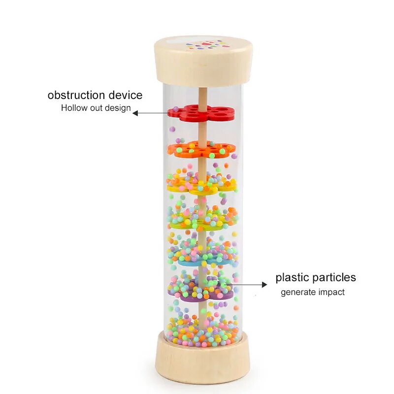 Rain Sound Tube Simulator Toy  - Kids Education Classes ulasan dan harga