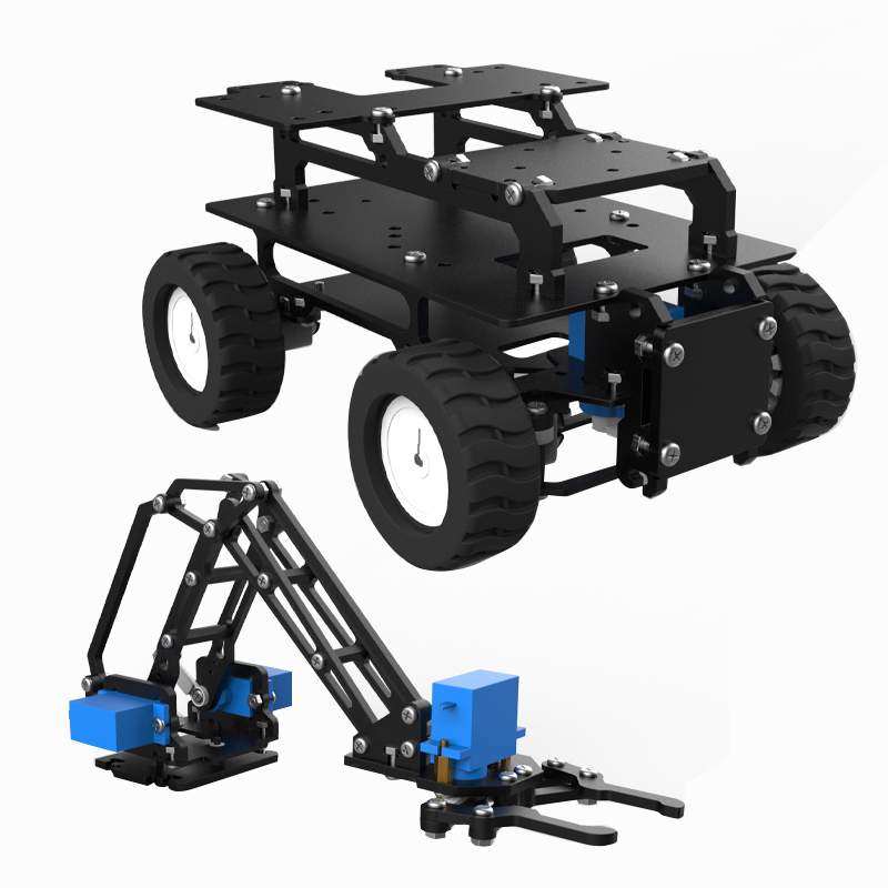 Acrylic 4WD Robot Car Motor Ac - Coding Robot Toy ulasan dan harga