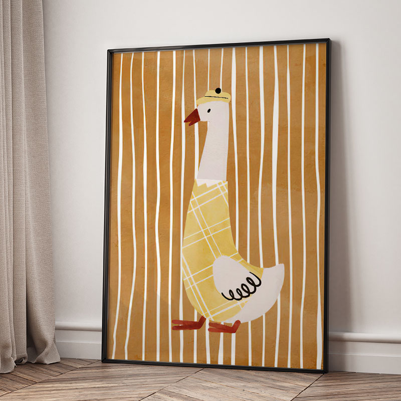 Mouse Goose Horse Koala Coffee - Kids Educational Poster ulasan dan harga