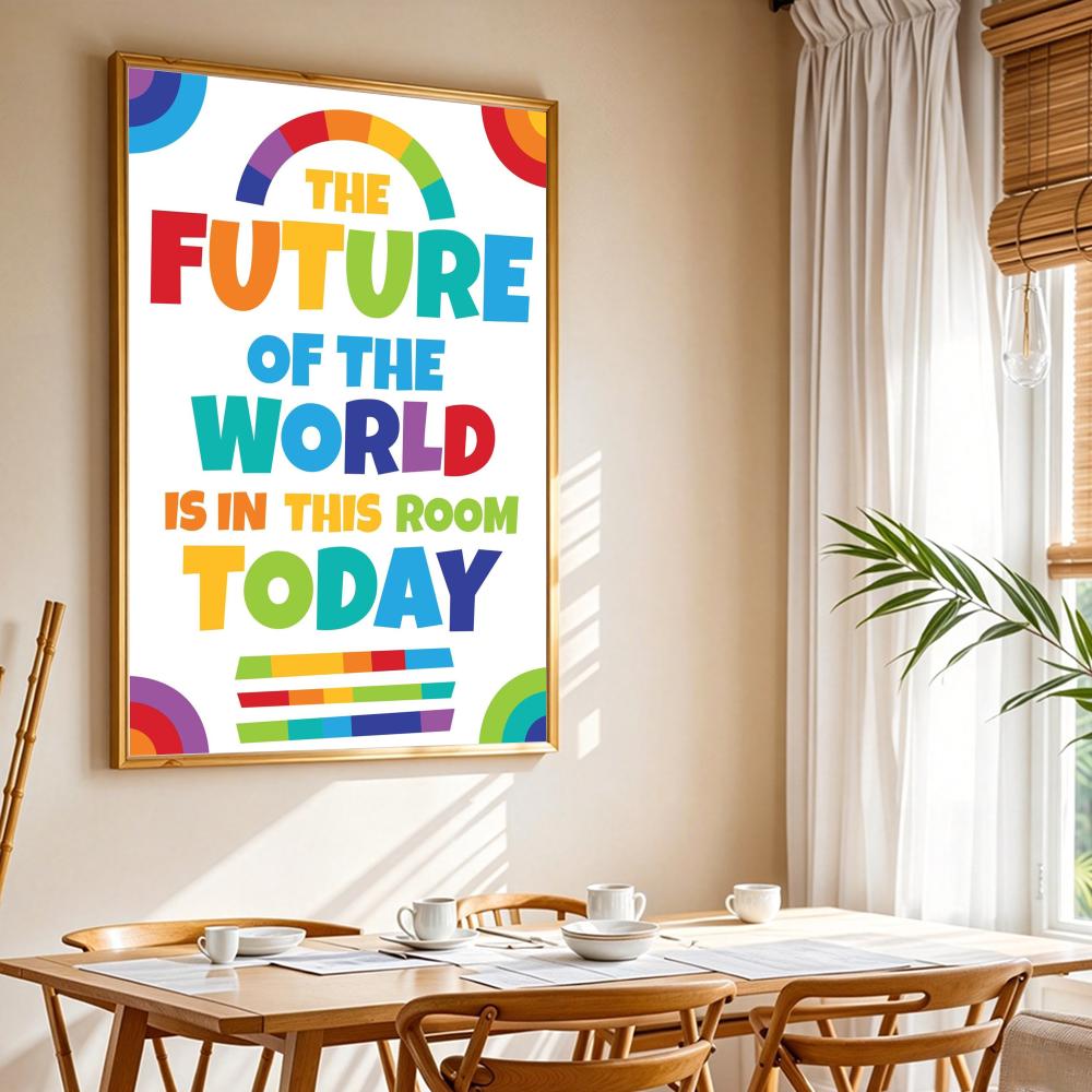 Positive Kid Classroom Wall Pi - Kids Educational Poster ulasan dan harga