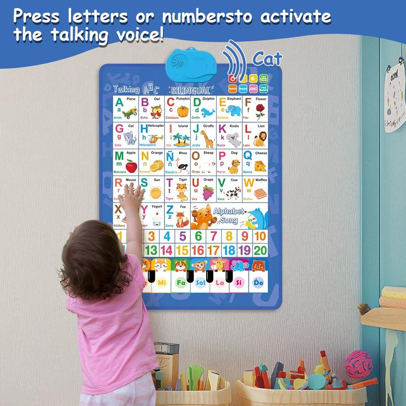 Kids' Bilingual English-Spanis - Kids Educational Poster ulasan dan harga