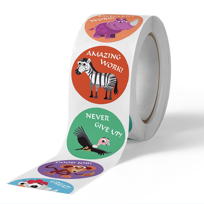 Cute Animal Learning Stickers  - Kids Education Motivation ulasan dan harga