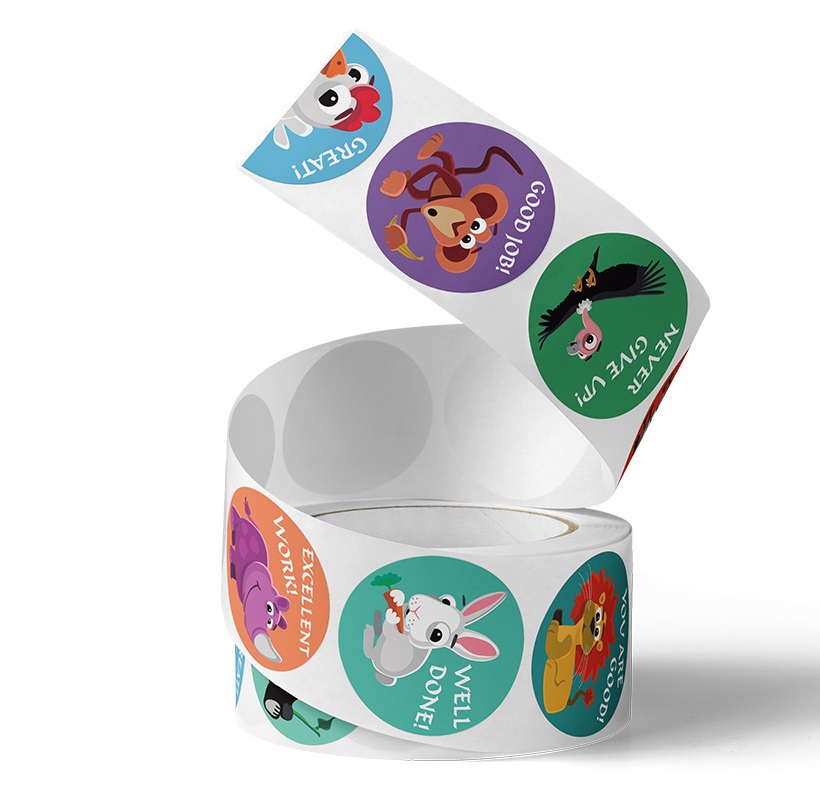 Cute Animal Learning Stickers  - Kids Education Motivation ulasan dan harga