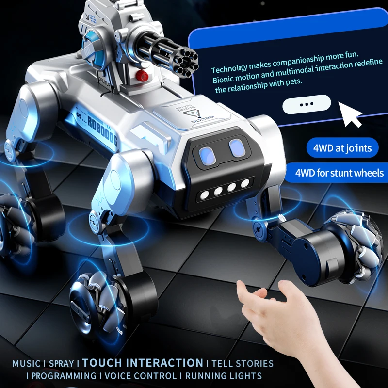 8WD Smart Robot Dog, Voice Con - Coding Robot Toy ulasan dan harga