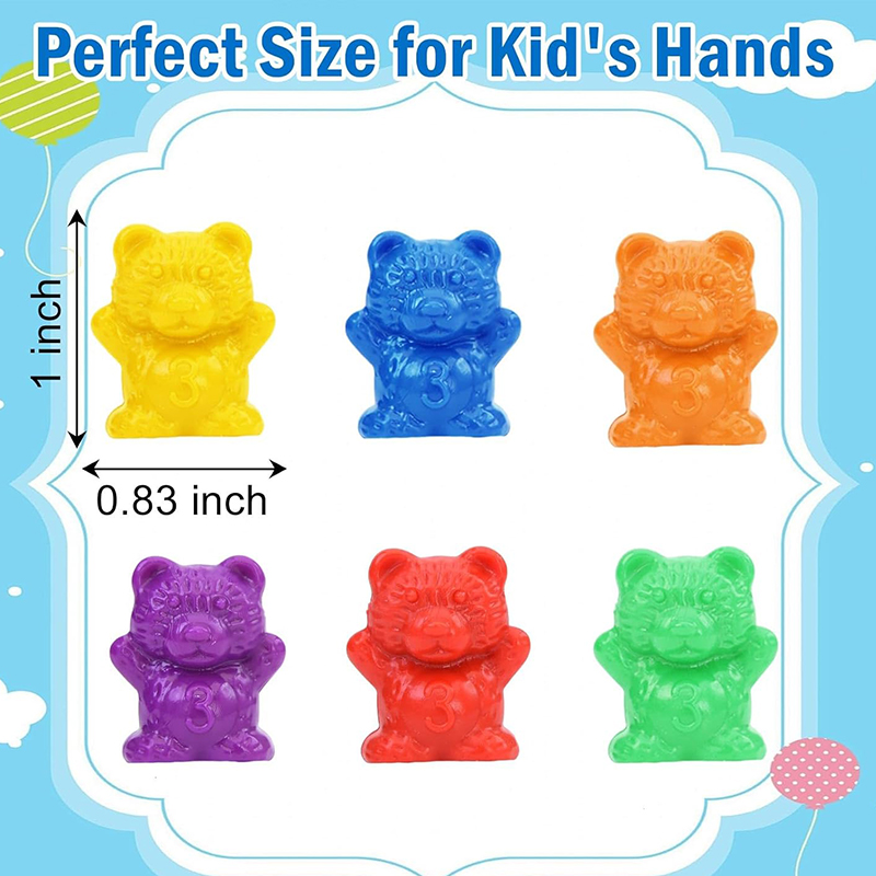 Counting Bears Matching Games  - Montessori Shelf Toy ulasan dan harga