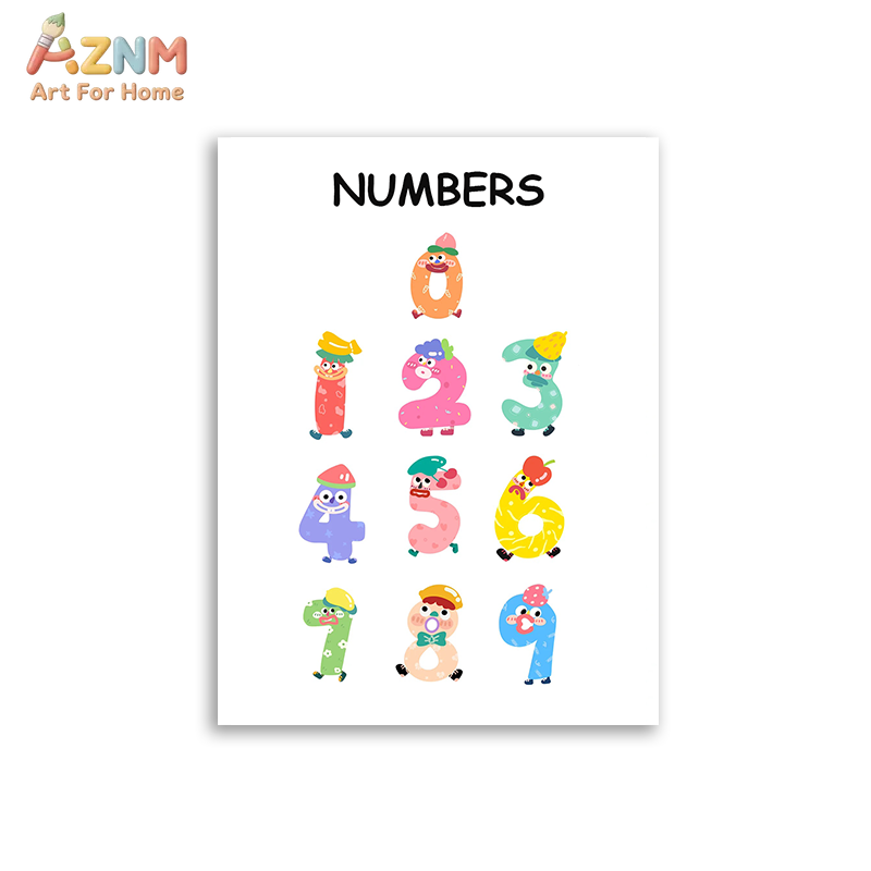 AZNM Educational Alphabet Numb - Kids Educational Poster ulasan dan harga