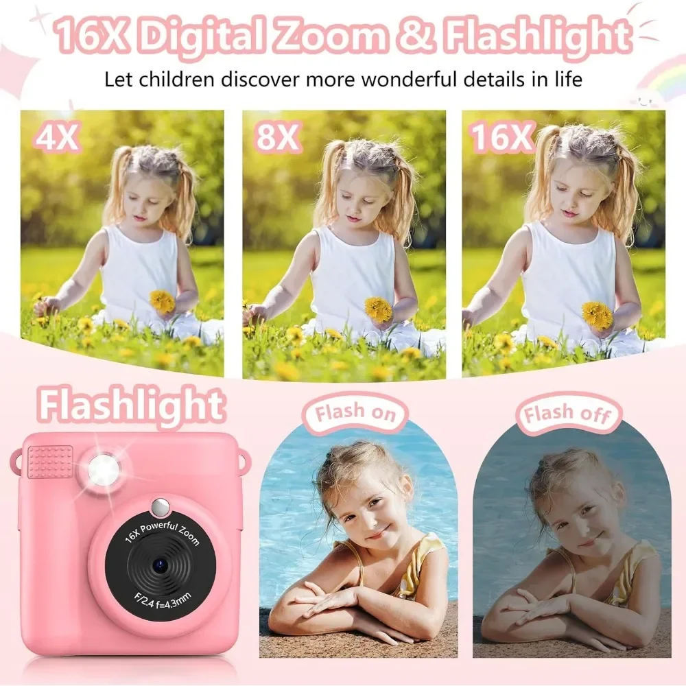 Instant Print Camera for Kids, - Kids Education News ulasan dan harga