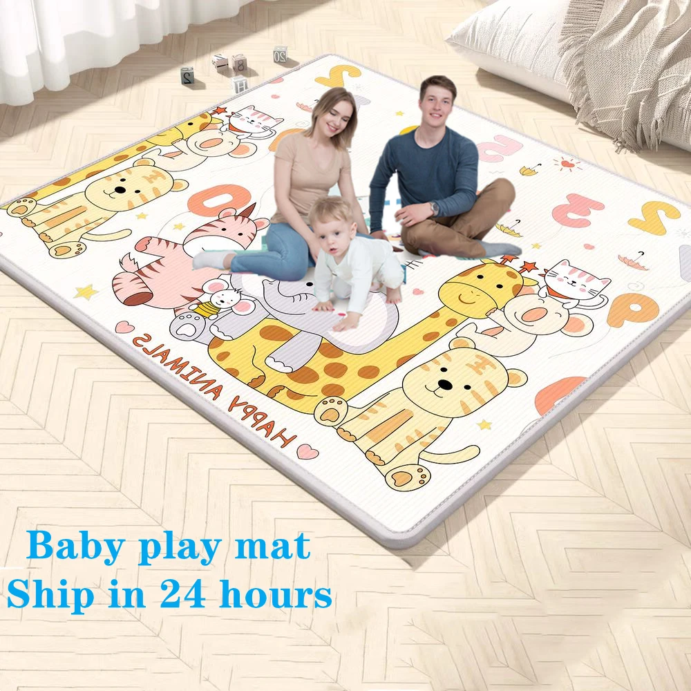 Cartoon Baby Play Mat 5 sizes  - Kids Education Rug ulasan dan harga