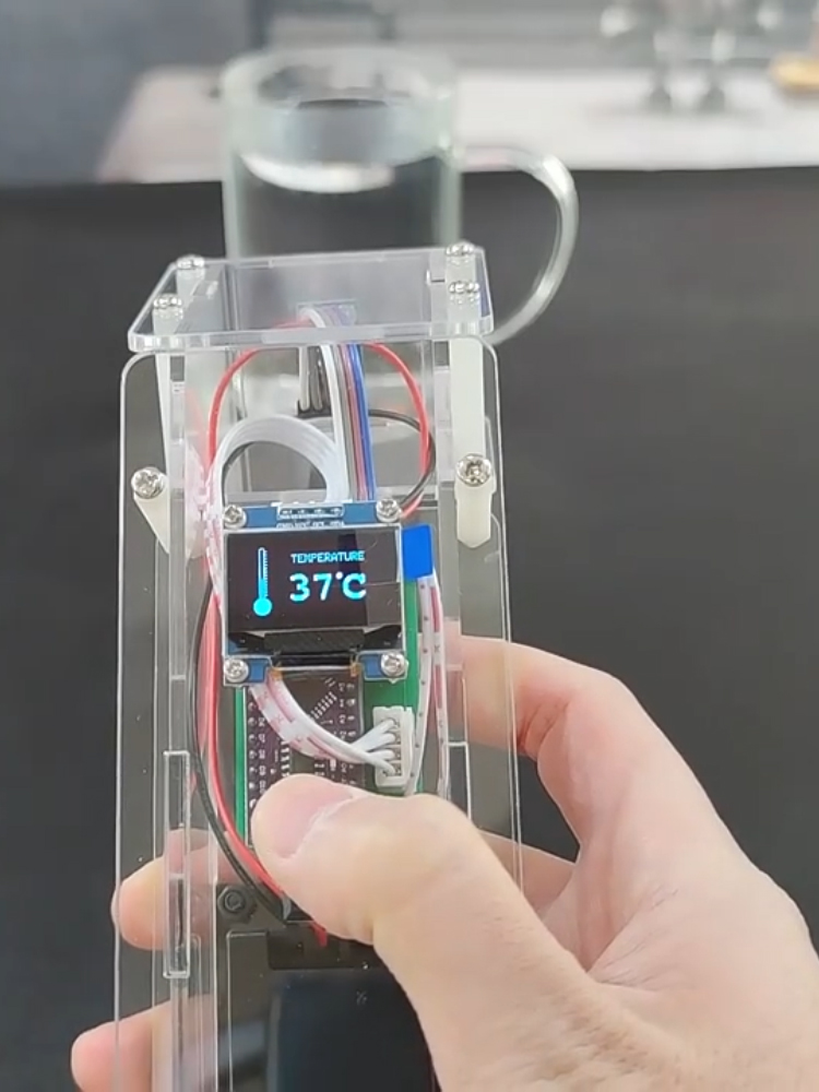 Acrylic Forehead Thermometer w - Coding Robot Toy ulasan dan harga
