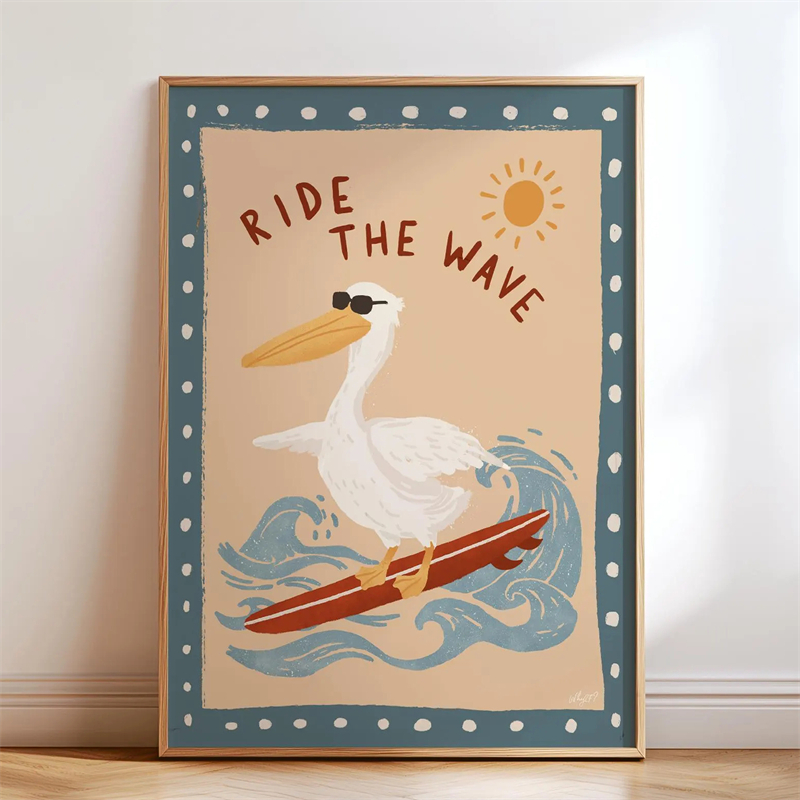 Whimsical Skateboard Dog Dachs - Kids Educational Poster ulasan dan harga
